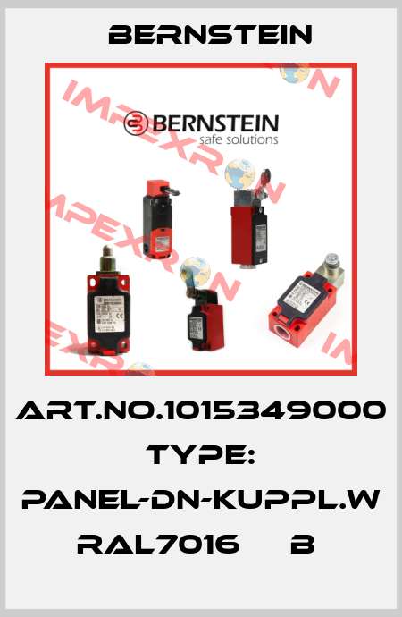 Art.No.1015349000 Type: PANEL-DN-KUPPL.W RAL7016     B  Bernstein