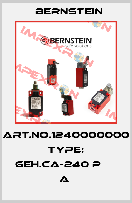 Art.No.1240000000 Type: GEH.CA-240 P                 A  Bernstein