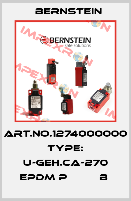 Art.No.1274000000 Type: U-GEH.CA-270 EPDM P          B  Bernstein