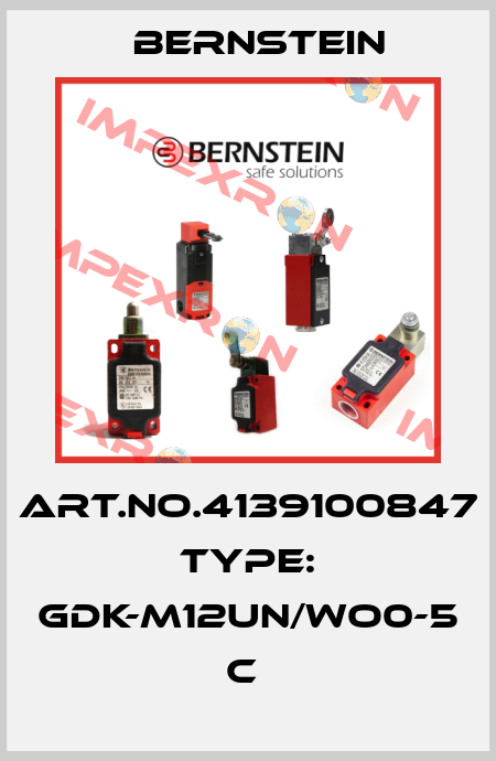 Art.No.4139100847 Type: GDK-M12UN/WO0-5              C  Bernstein