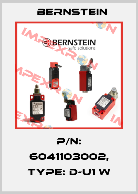 P/N: 6041103002, Type: D-U1 W Bernstein