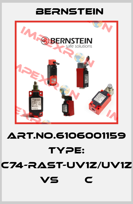 Art.No.6106001159 Type: C74-RAST-UV1Z/UV1Z VS        C Bernstein
