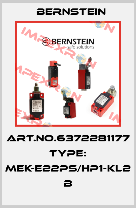 Art.No.6372281177 Type: MEK-E22PS/HP1-KL2            B Bernstein