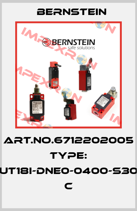 Art.No.6712202005 Type: UT18I-DNE0-0400-S30          C Bernstein
