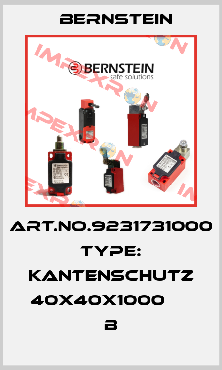 Art.No.9231731000 Type: KANTENSCHUTZ 40X40X1000      B Bernstein
