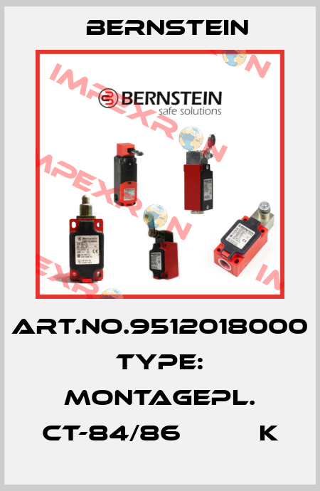 Art.No.9512018000 Type: MONTAGEPL. CT-84/86          K Bernstein