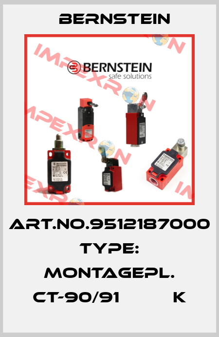 Art.No.9512187000 Type: MONTAGEPL. CT-90/91          K Bernstein