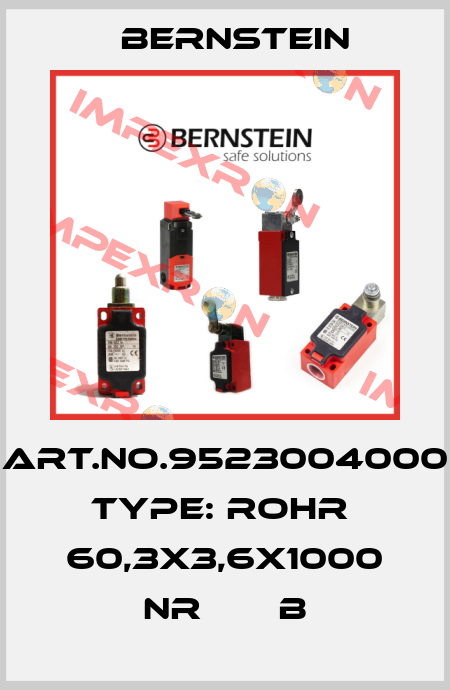 Art.No.9523004000 Type: ROHR  60,3X3,6X1000 NR       B Bernstein
