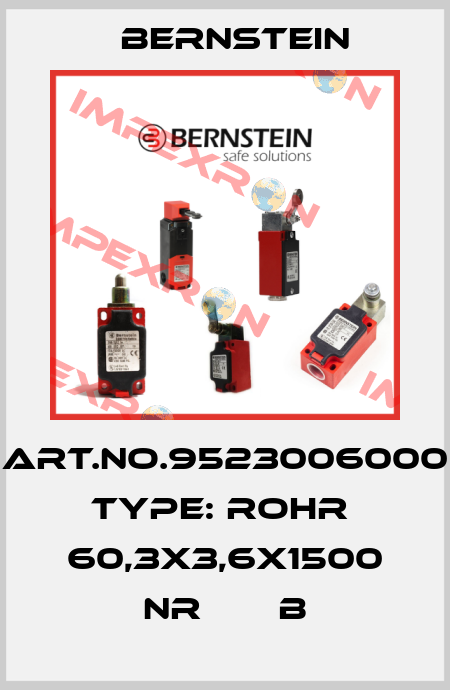 Art.No.9523006000 Type: ROHR  60,3X3,6X1500 NR       B Bernstein