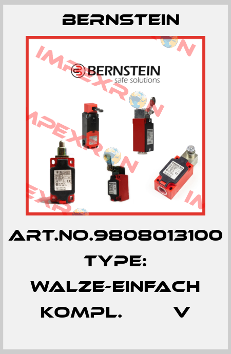 Art.No.9808013100 Type: WALZE-EINFACH KOMPL.         V Bernstein