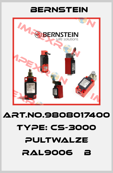 Art.No.9808017400 Type: CS-3000 PULTWALZE RAL9006    B Bernstein