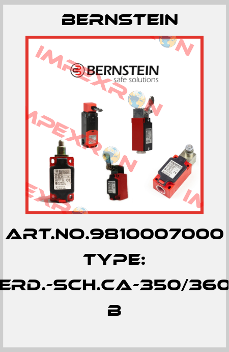 Art.No.9810007000 Type: ERD.-SCH.CA-350/360          B Bernstein