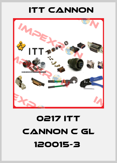 0217 ITT CANNON C GL 120015-3  Itt Cannon