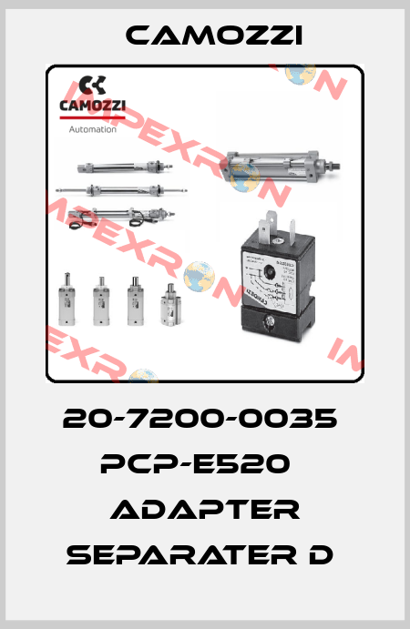20-7200-0035  PCP-E520   ADAPTER SEPARATER D  Camozzi
