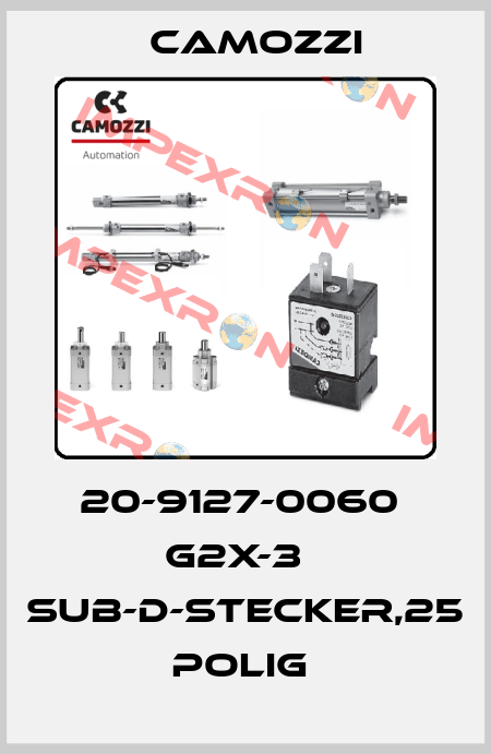 20-9127-0060  G2X-3   SUB-D-STECKER,25 POLIG  Camozzi