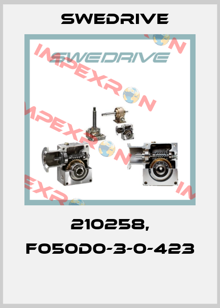 210258, F050D0-3-0-423  Swedrive