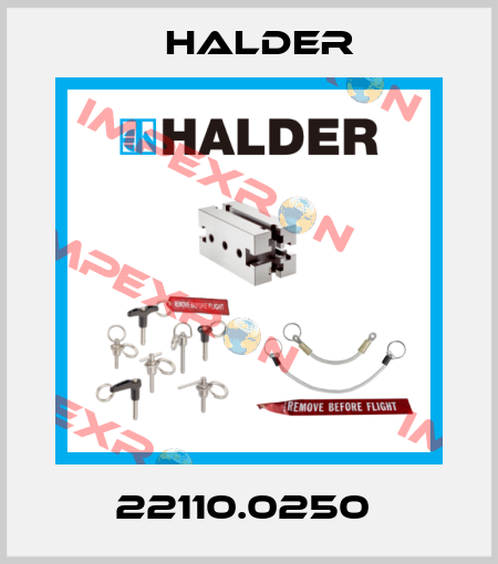 22110.0250  Halder