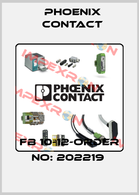 FB 10-12-ORDER NO: 202219  Phoenix Contact