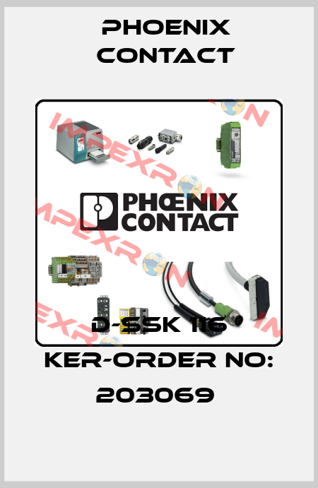 D-SSK 116 KER-ORDER NO: 203069  Phoenix Contact