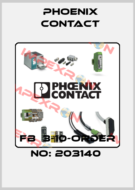 FB  3-10-ORDER NO: 203140  Phoenix Contact