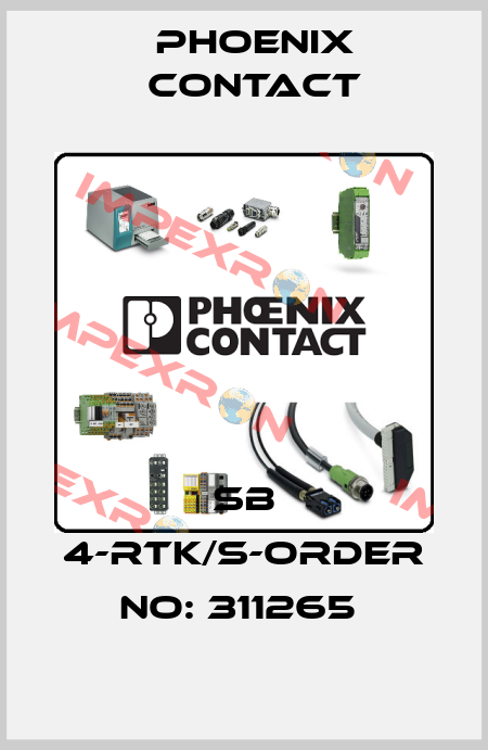 SB 4-RTK/S-ORDER NO: 311265  Phoenix Contact
