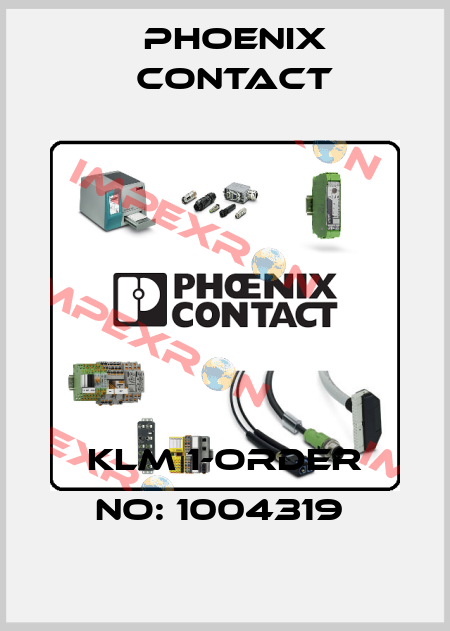 KLM 1-ORDER NO: 1004319  Phoenix Contact