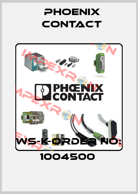 WS-K-ORDER NO: 1004500  Phoenix Contact