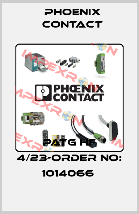 PATG HF 4/23-ORDER NO: 1014066  Phoenix Contact
