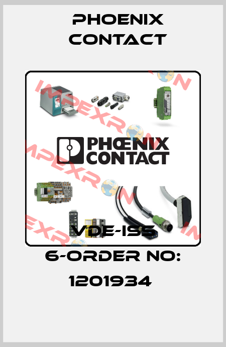 VDE-ISS 6-ORDER NO: 1201934  Phoenix Contact