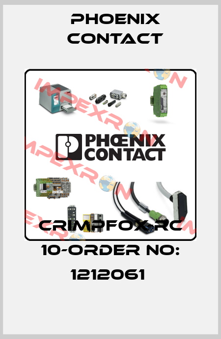CRIMPFOX-RC 10-ORDER NO: 1212061  Phoenix Contact