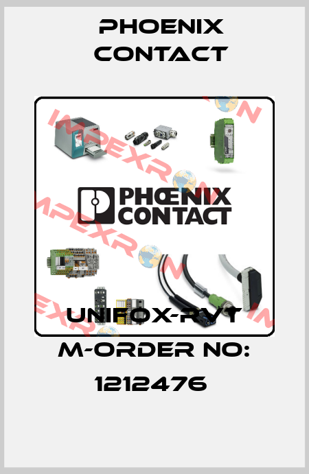 UNIFOX-RVT M-ORDER NO: 1212476  Phoenix Contact