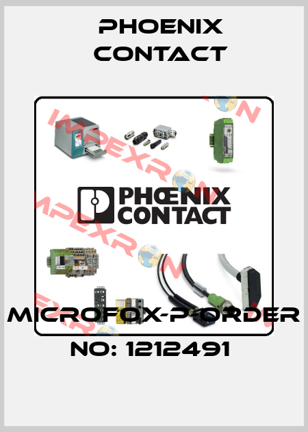 MICROFOX-P-ORDER NO: 1212491  Phoenix Contact