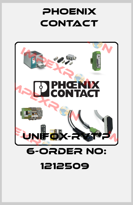 UNIFOX-RVT P 6-ORDER NO: 1212509  Phoenix Contact