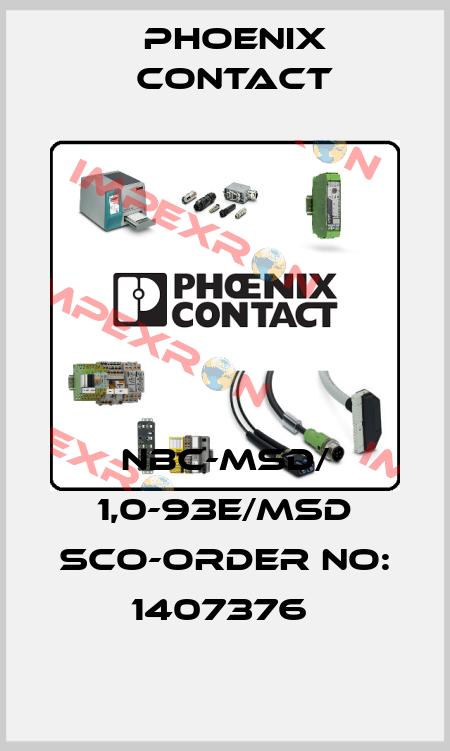 NBC-MSD/ 1,0-93E/MSD SCO-ORDER NO: 1407376  Phoenix Contact