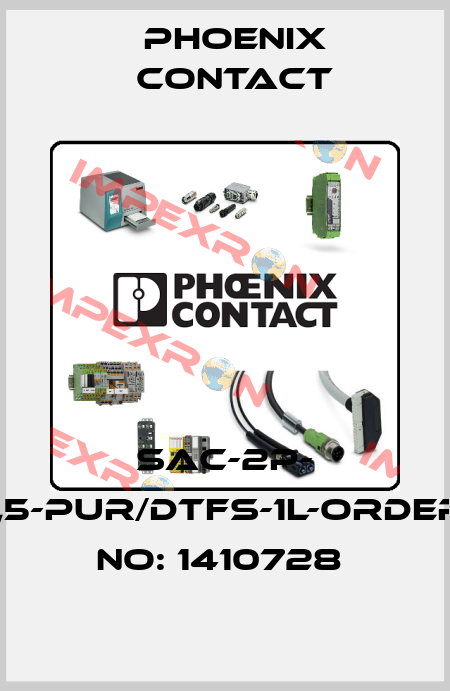 SAC-2P- 1,5-PUR/DTFS-1L-ORDER NO: 1410728  Phoenix Contact