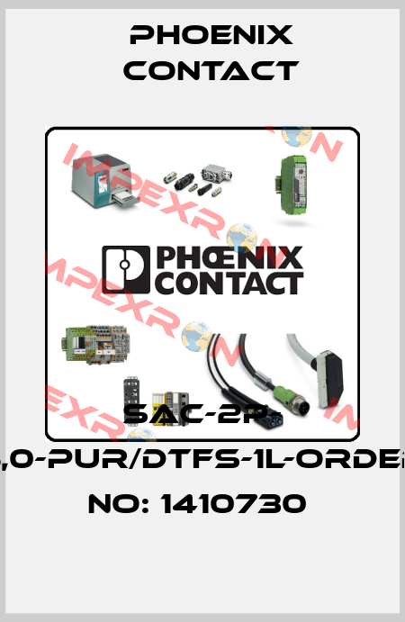 SAC-2P- 5,0-PUR/DTFS-1L-ORDER NO: 1410730  Phoenix Contact