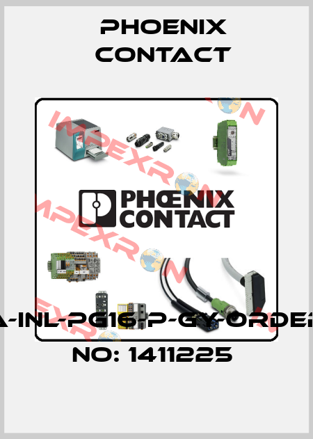 A-INL-PG16-P-GY-ORDER NO: 1411225  Phoenix Contact