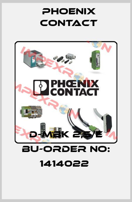 D-MBK 2,5/E BU-ORDER NO: 1414022  Phoenix Contact