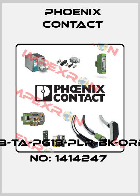 HC-B-TA-PG13-PLR-BK-ORDER NO: 1414247  Phoenix Contact