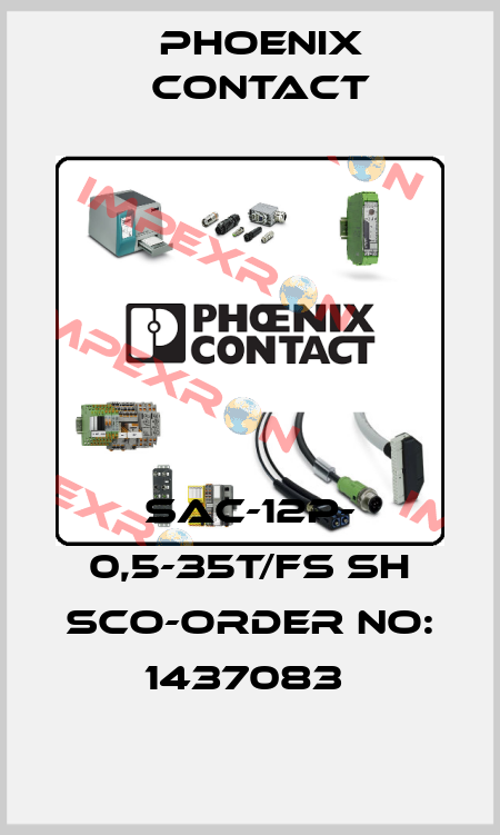 SAC-12P- 0,5-35T/FS SH SCO-ORDER NO: 1437083  Phoenix Contact
