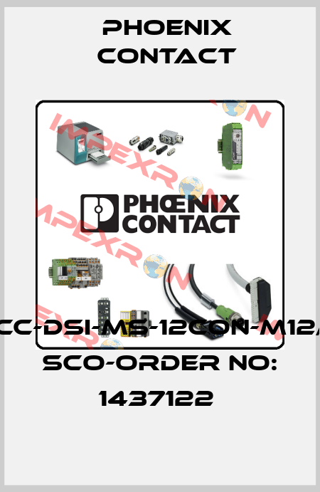 SACC-DSI-MS-12CON-M12/0,5 SCO-ORDER NO: 1437122  Phoenix Contact