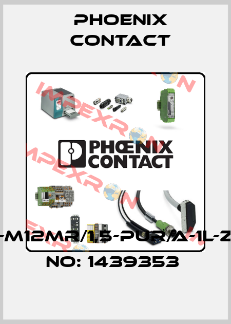 SAC-3P-M12MR/1,5-PUR/A-1L-Z-ORDER NO: 1439353  Phoenix Contact