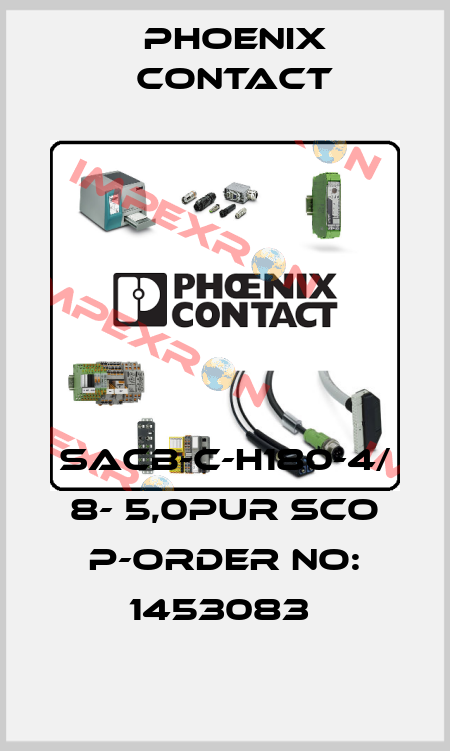 SACB-C-H180-4/ 8- 5,0PUR SCO P-ORDER NO: 1453083  Phoenix Contact