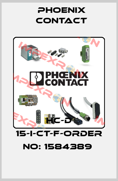 HC-D 15-I-CT-F-ORDER NO: 1584389  Phoenix Contact