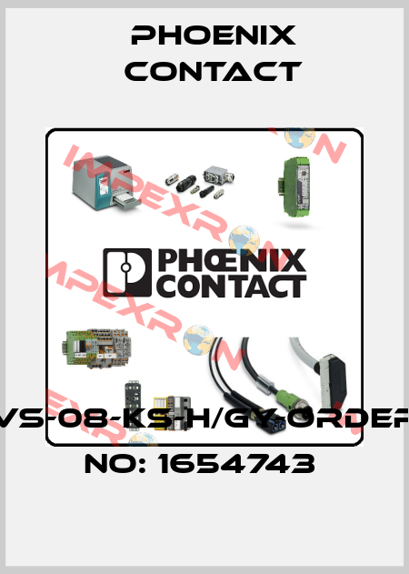 VS-08-KS-H/GY-ORDER NO: 1654743  Phoenix Contact