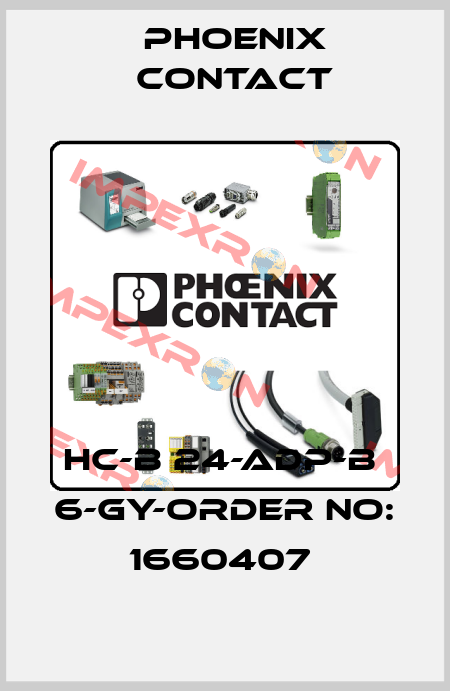 HC-B 24-ADP-B  6-GY-ORDER NO: 1660407  Phoenix Contact