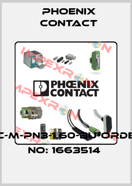 HC-M-PN3-1,60-BU-ORDER NO: 1663514  Phoenix Contact