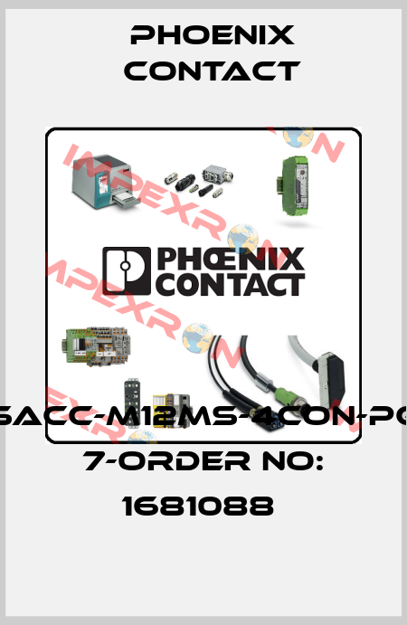 SACC-M12MS-4CON-PG 7-ORDER NO: 1681088  Phoenix Contact