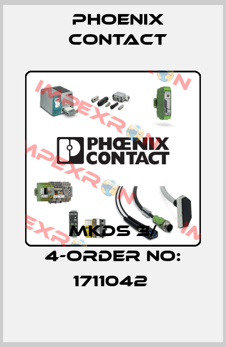 MKDS 3/ 4-ORDER NO: 1711042  Phoenix Contact