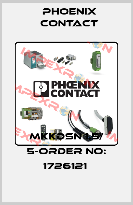 MKKDSN 1,5/ 5-ORDER NO: 1726121  Phoenix Contact
